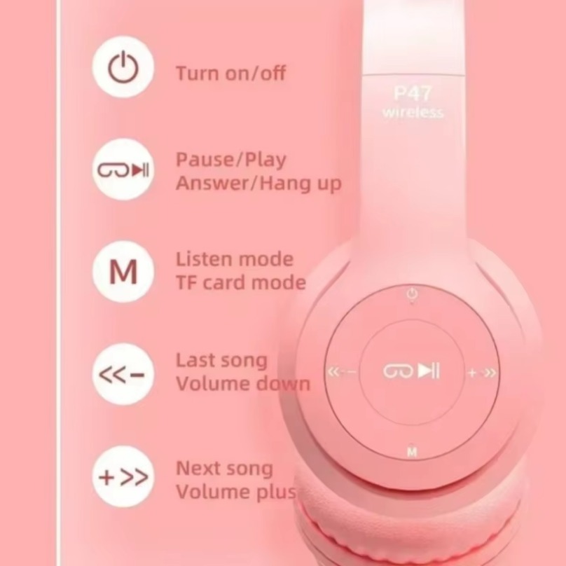 Auriculares Inalámbricos Bluet - Cat Ear Bluetooth Headset Led reseña y precio