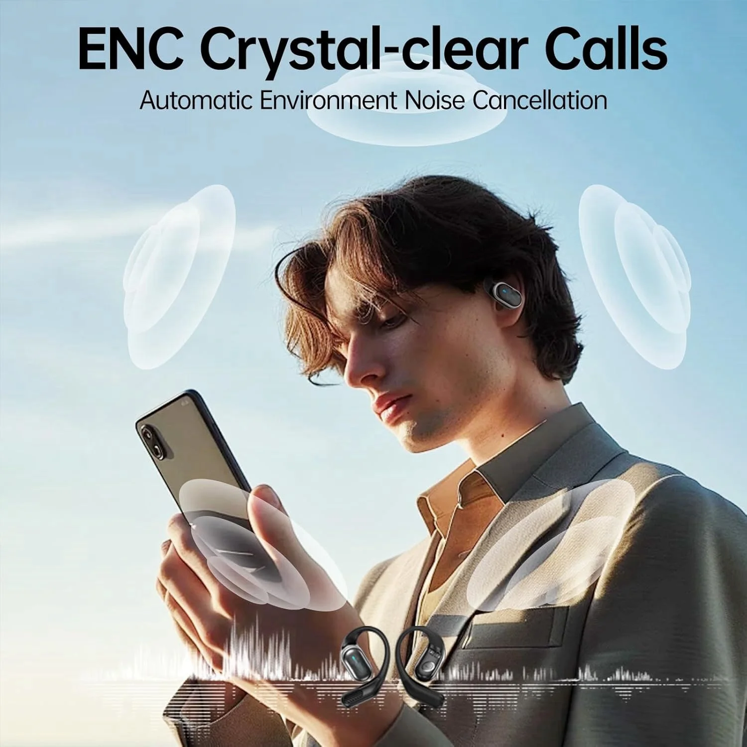 Auriculares Bluetooth Inalámbr - Open Ear Air Conduction Headphones reseña y precio